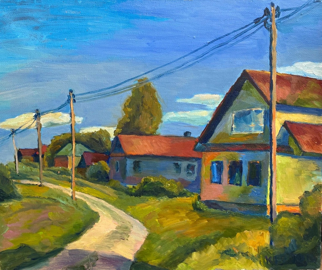 The road in the village