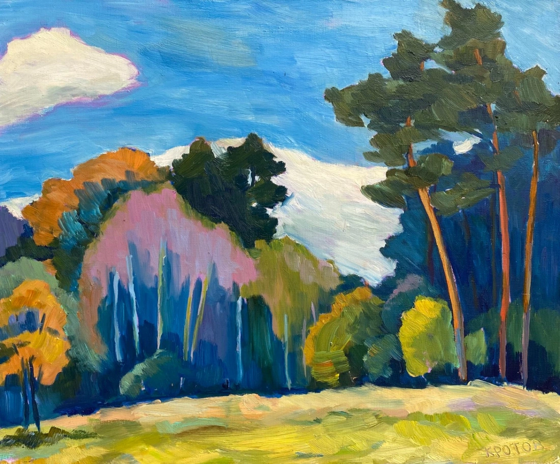 Landscape, forest edge