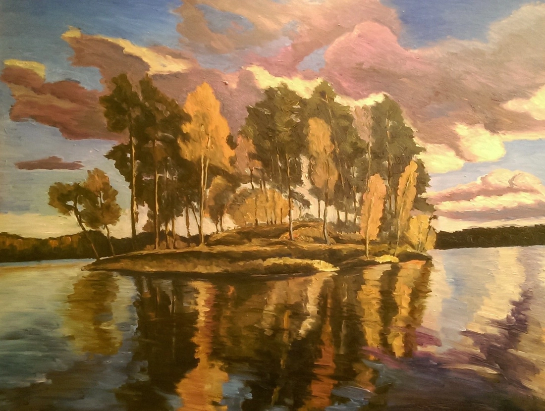 Landscape with a lake