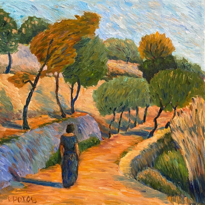 Landscape with a girl