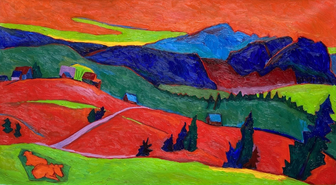 Landscape with cows