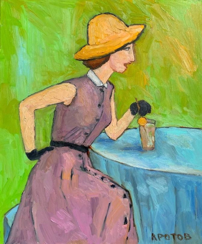The girl with Long Island