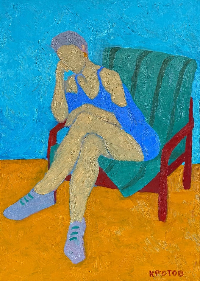 Sergey Krotov art. Portrait of Olivia Ortiz