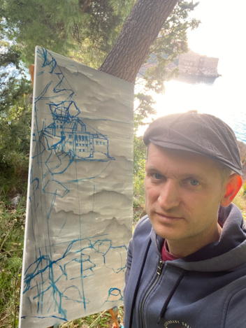 sergey krotov sketch in the plainair